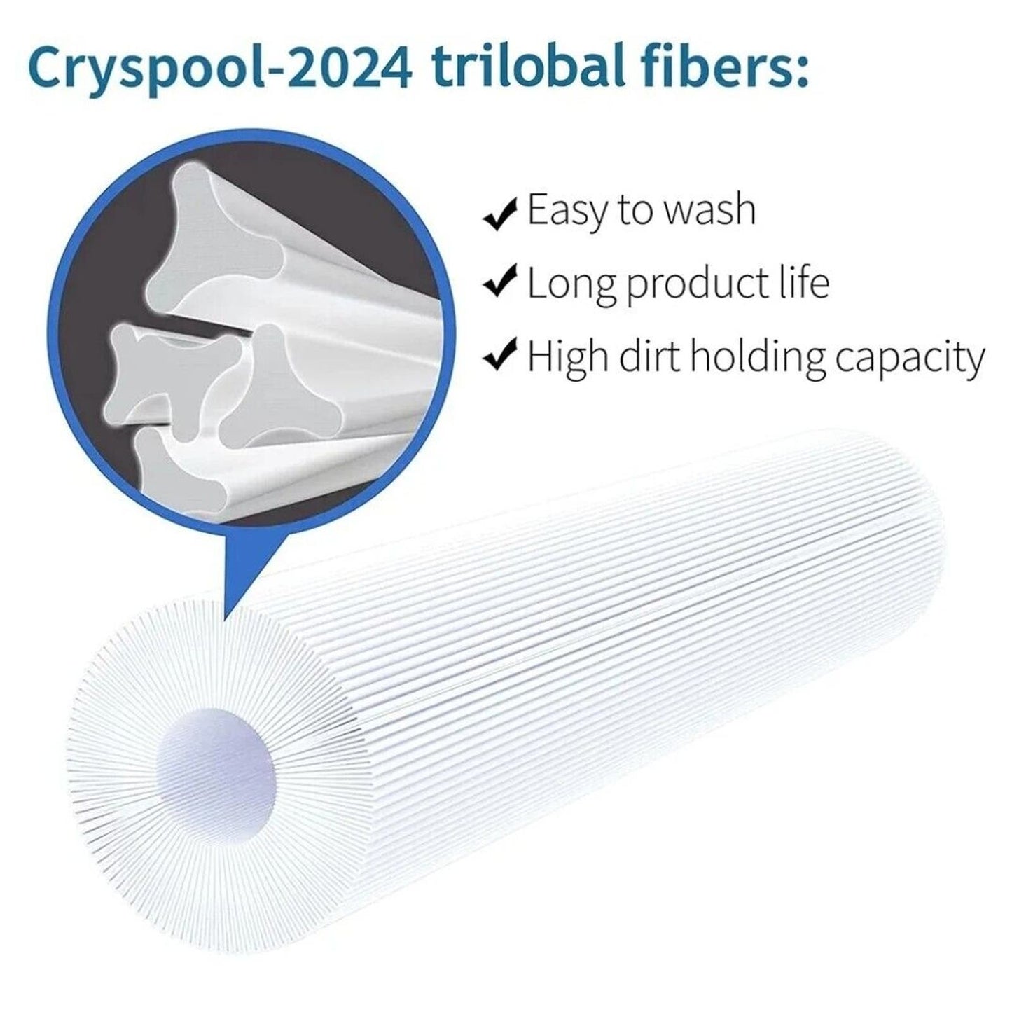 Cryspool CP-08056 Pool Filter for Jandy CS150 X-Stream CC1500 Pro Clean 150