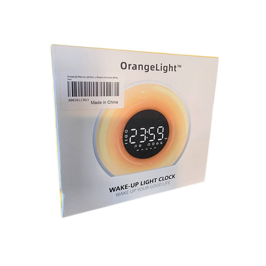 LED Alarm Clock 25 Sleep Sounds, 12 Light Colors