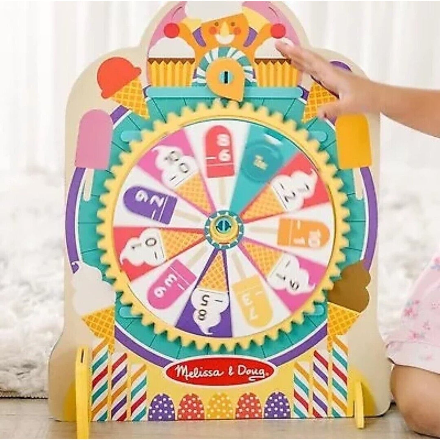 Melissa & Doug Fun at the Fair! Wooden Double-Sided Roulette & Plinko Game (NEW)