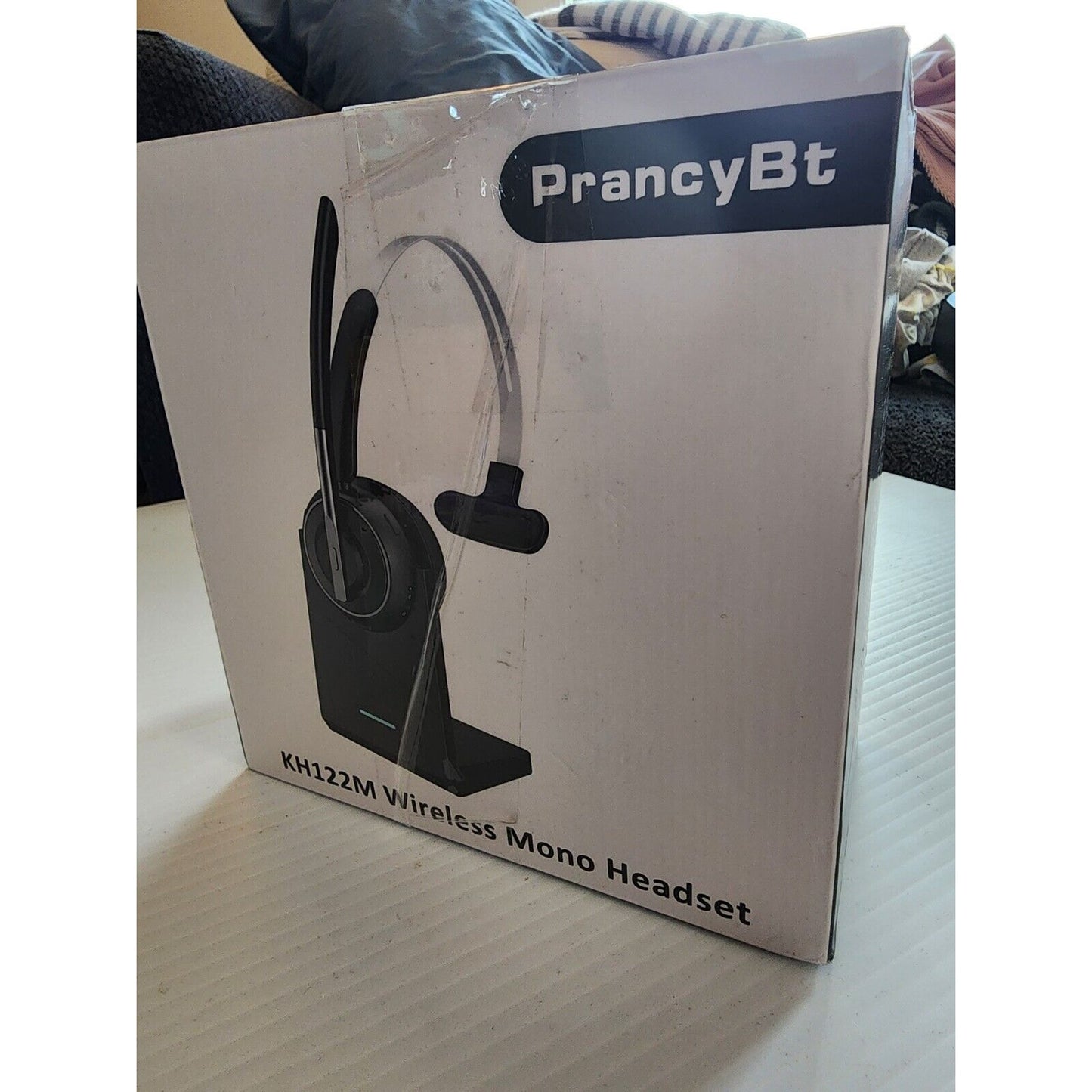 Bluetooth Headset, PrancyBt (KH122M) V5.2 Wireless Headset with AI Noise Cancel